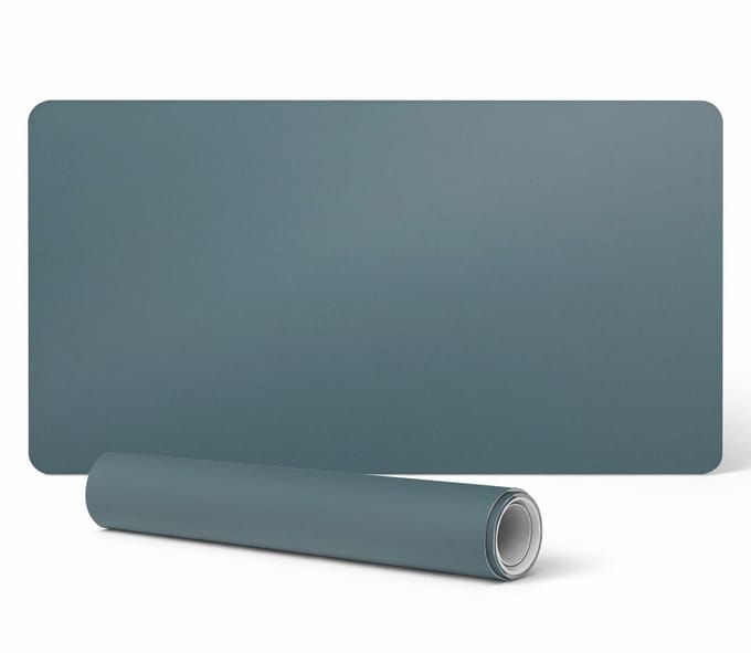 Antislip bureauonderlegger met print, donkerblauwgroen, 90x45 cm