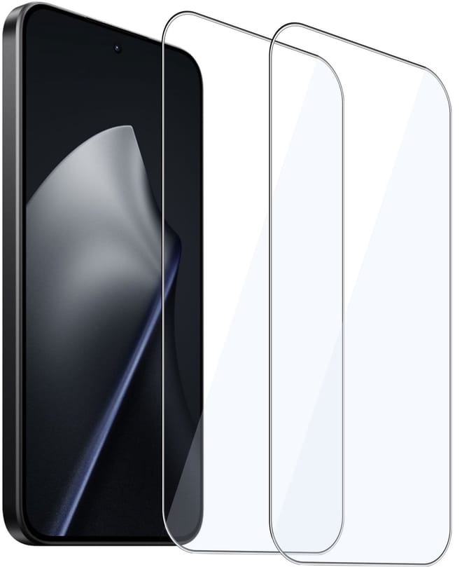 ChiGuard Screenprotector 2x geschikt voor Xiaomi 15T Pro Screenprotector - Beschermglas - Curved - GuardCover