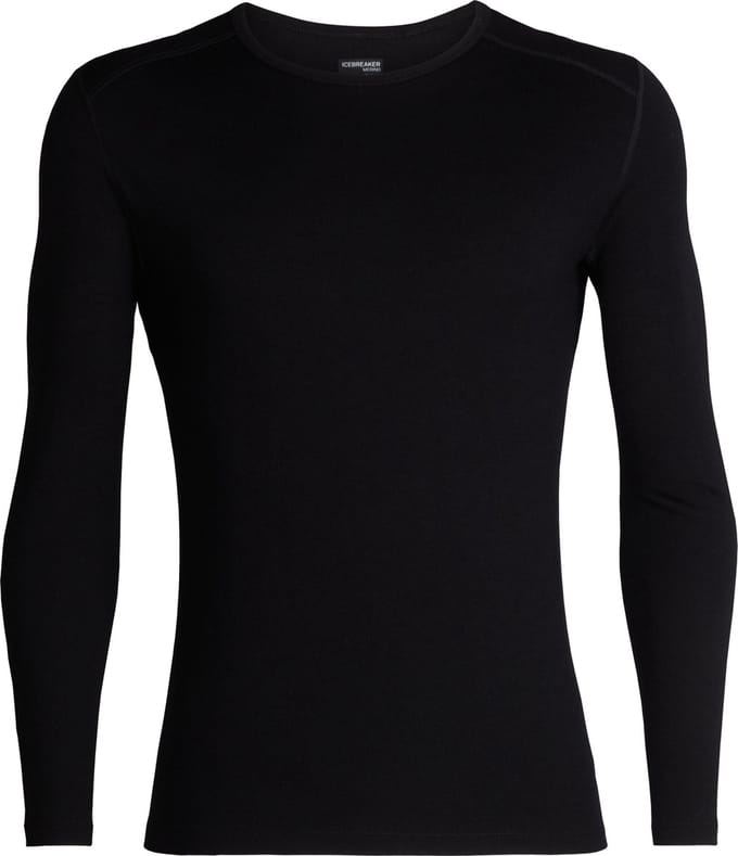 Icebreaker BF 260 Tech LS Crewe - Heren - Thermoshirt - Zwart