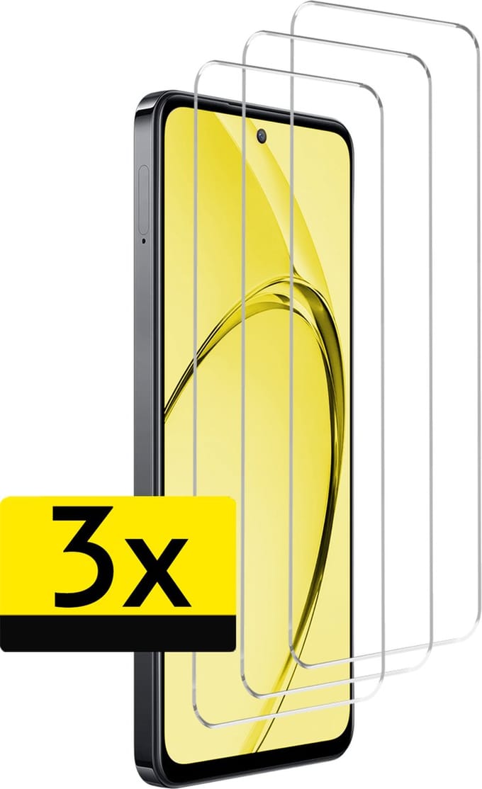 Screenprotector - Geschikt voor OPPO A80 - 3 Stuks - Extra Sterk - Beschermglas - Gehard Glas - Tempered Glass - Screen Protector