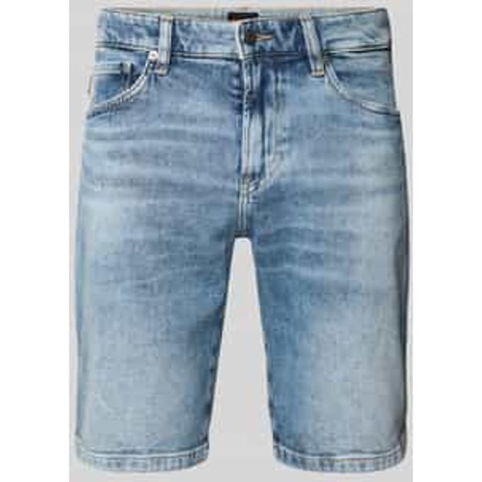 Korte regular fit jeans in used-look, model 'Re.Maine'