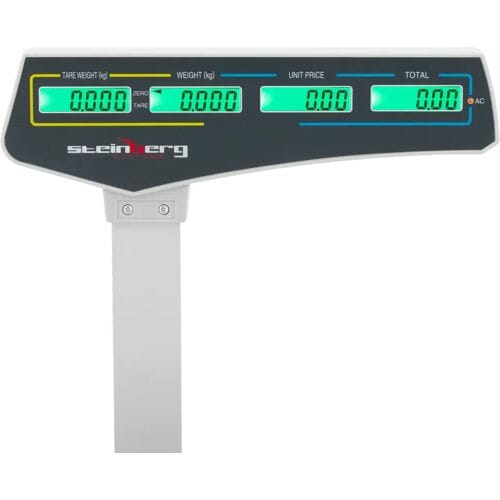 Steinberg Systems Controle weegschaal - 30 kg / 15 g - 38 x 26,5 cm - met labelprinter - LCD 10031282