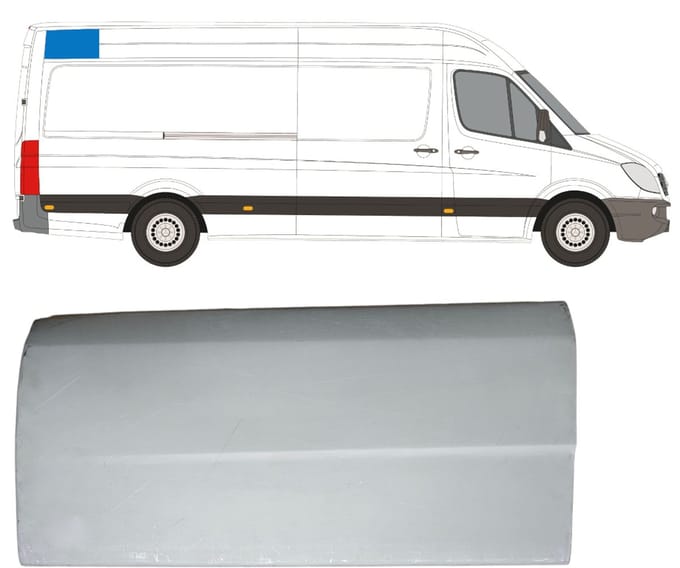 Dak reparatiepaneel voor Mercedes Sprinter 2006-2018 / Rechts