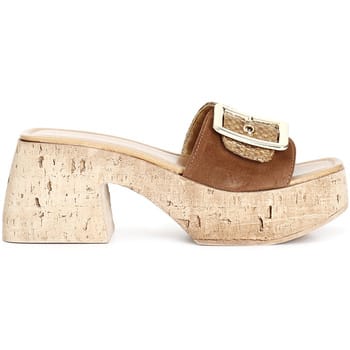Sandalen met sleehak Café Noir C1XO5555