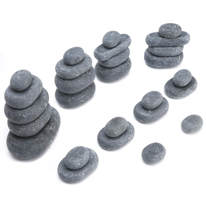 Warme Compress Steen Etherische Olie Massage Ontspannende SPA Professionele Hete Steen voor Salon gray