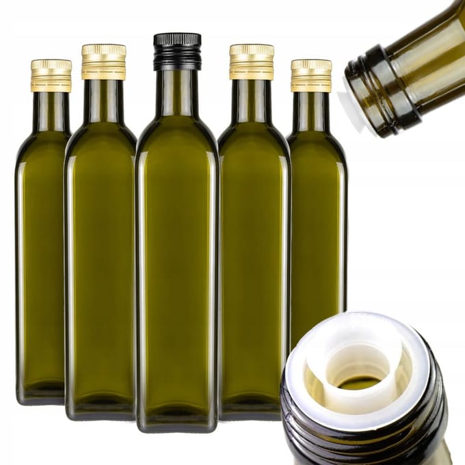 Bimberek Marasca - Glasfles - 500ml - Olijfolie - Olijfkleur
