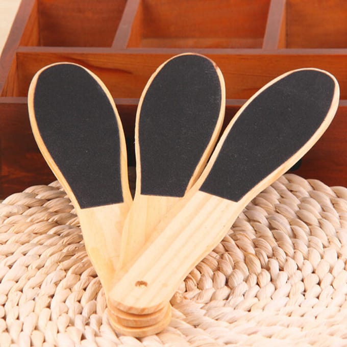 1 stks Economische Dubbelzijdig Voetrasp File Eelt Dode Huid Remover Pedicure Scrubber Tool beige