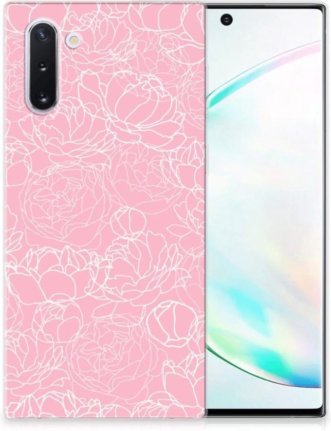 Samsung Galaxy Note 10 TPU Case White Flowers