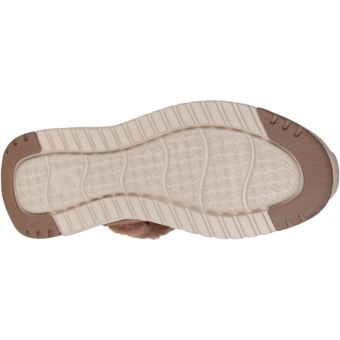 Skechers On-the-GO Stellar - Cozy Step Leer Dames Chocolade Winter Enkellaarsjes
