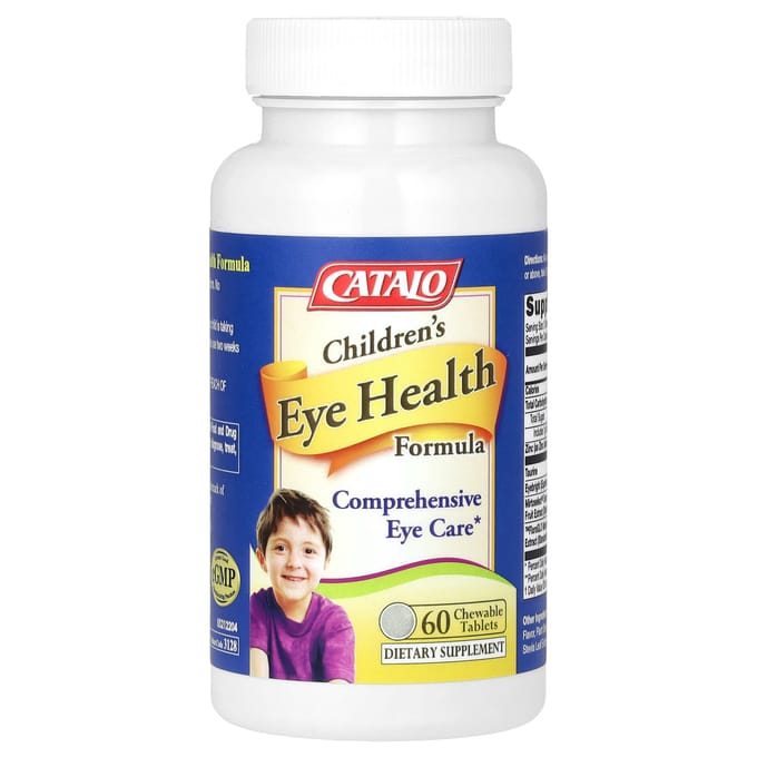 CATALO, formule voor ooggezondheid van kinderen, bosbes, kauwtabletten 60 stuks