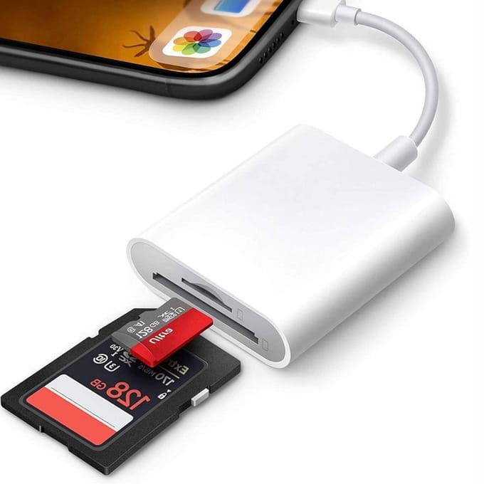 REN® Sd Kaart Lezer - SD-kaart - SD-kaartlezer USB-C - Wit - ‎16cm x 7cm x 2cm
