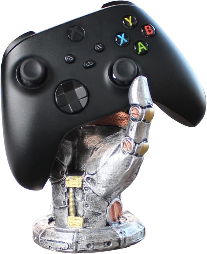 Futuristische Gaming Standaard voor Koptelefoon en Controller - Cyberpunk Robot Arm Desk Organizer