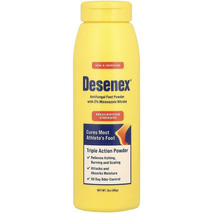 Antischimmel Voetpoeder, Drievoudige Werking, 3 oz (85 gram)