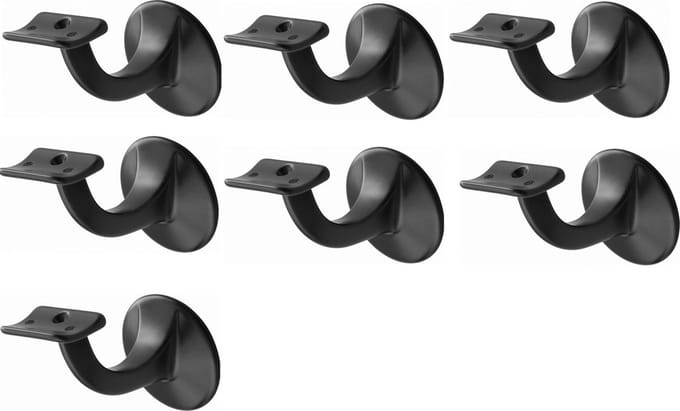Hermeta Leuninghouder - 3506-70 - Zwart - Holzadel - 7 stuks
