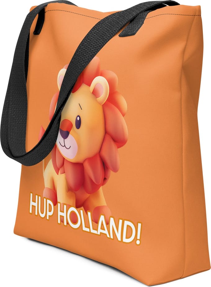 Hup Holland! Stoffen tas EK Voetbal 2024 - Zwart