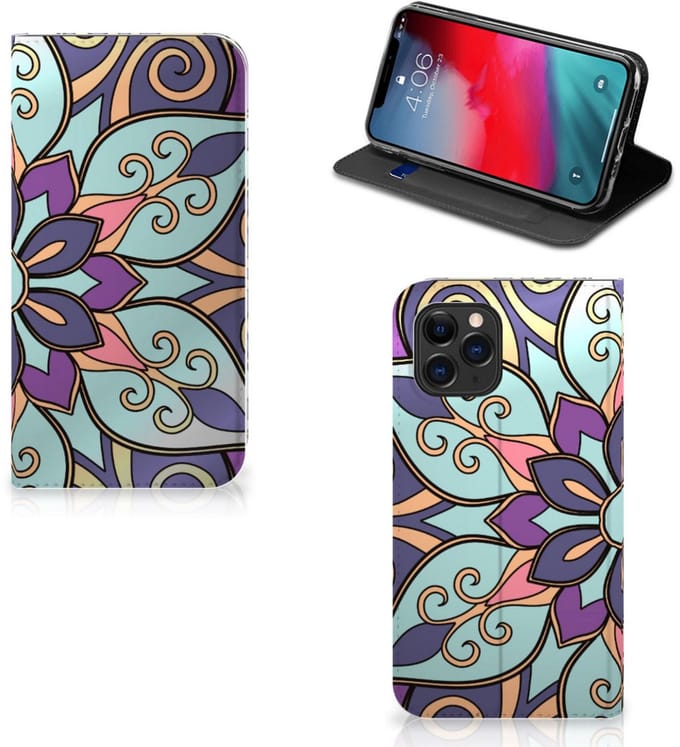 Apple iPhone 11 Pro Smart Cover Purple Flower