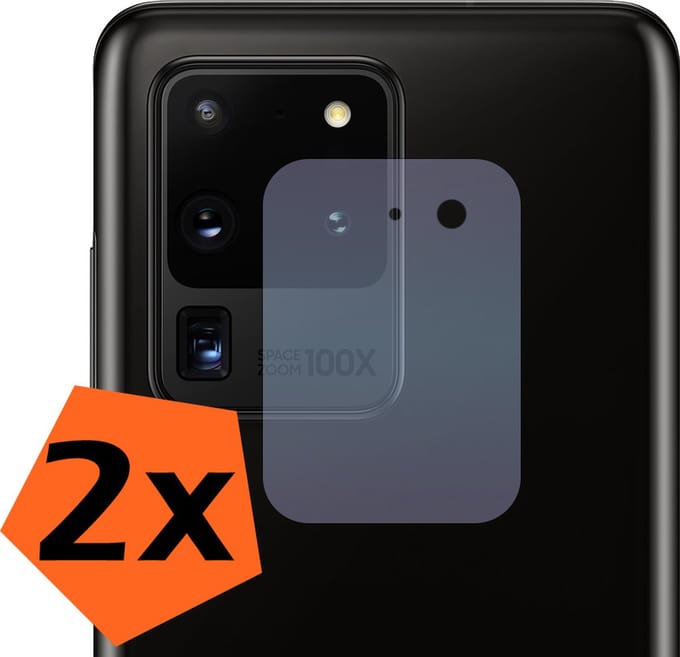 Camera Lens Protector - 2 Stuks - Geschikt voor Samsung Galaxy S20 Ultra - Camera Screenprotector - Gehard Glas - Beschermglas - Tempered Glass - Screen Protector
