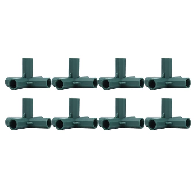 8 STUKS Plantensteun Koppeling 5-weg Tuinstek Koppeling Plastic Plantensteun Connector voor Kas gray