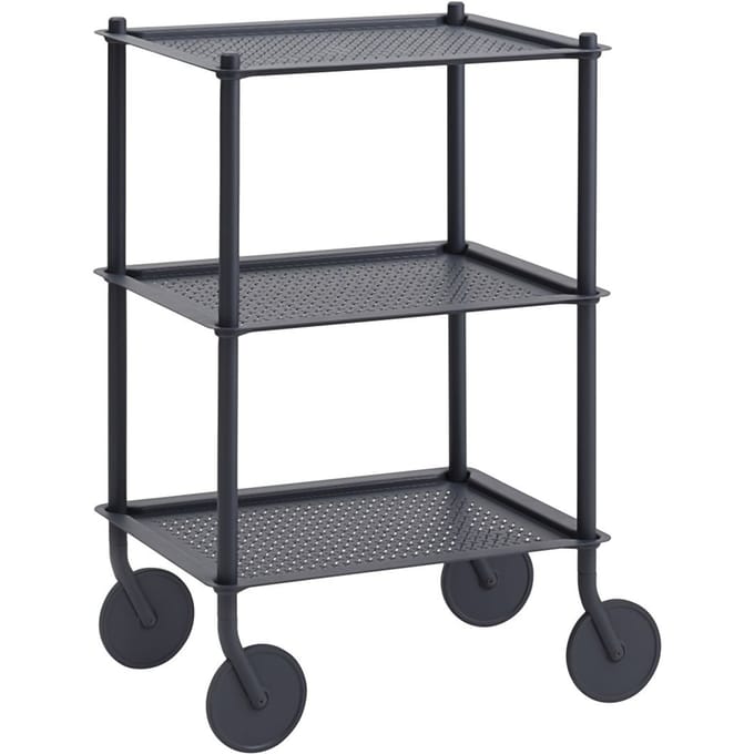 Muuto Flow Serveerwagen - donkerblauw - L