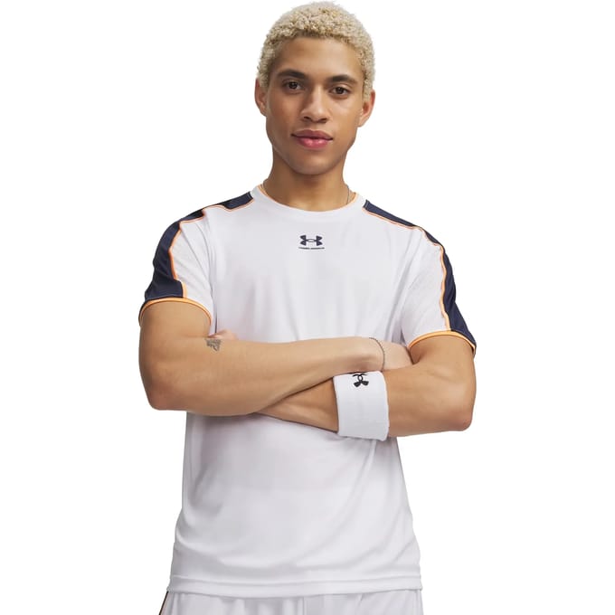 Under Armour UA M Challenger Train SS-BLU Heren Sportshirt - Wit - Midnight Navy