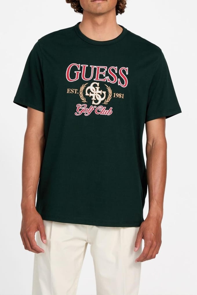 GUESS Ss Cn  4g Tee Alpine Grove Taglia: M | Magliette basic Outlet | Uomo