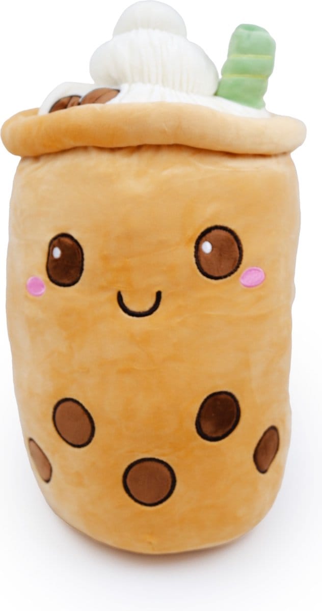 Zoem - Knuffel - Boba 45 cm - Bubble Tea - Kawaii - Groot - Bruin - Knuffels