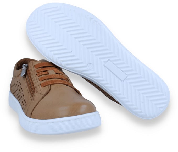 Andrea Conti Dames Sneaker | Cognac | Maat: 41