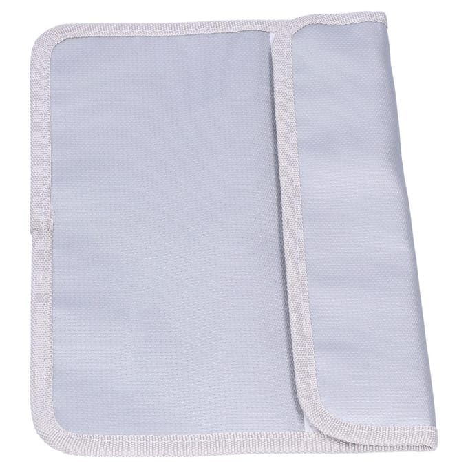 27x17.5cm Brandwerende Documenttas Etui Waterdichte Draagbare Bestandstas met Dubbele Rits gray