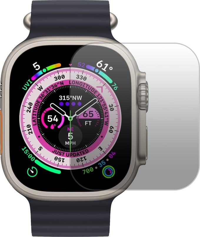 Screenprotector Geschikt voor Apple Watch Ultra Screenprotector Tempered Glass Gehard Glas