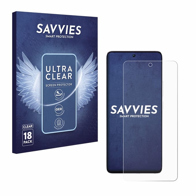 Savvies - Screenprotector voor Xiaomi Poco M7 Pro 4G - Folie Beschermfolie transparant 18 Stuks