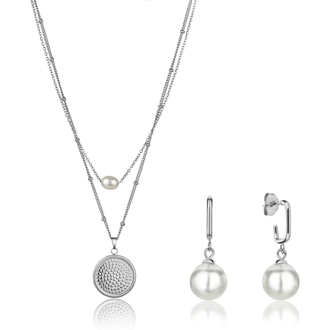 Ketting, armband en oorbellen set Isabella Ford June Pearl