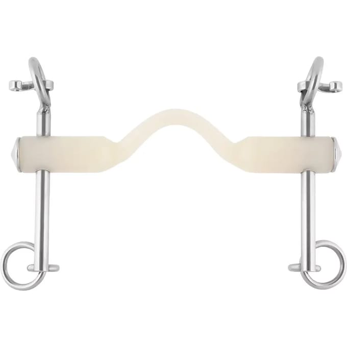Korte neusriem voor paard met tongopening Nathe 20 mm