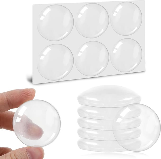 Deurstoppers - Deurbumpers - Muren Beschermen - Zelfklevend - 6 stuks - Transparant