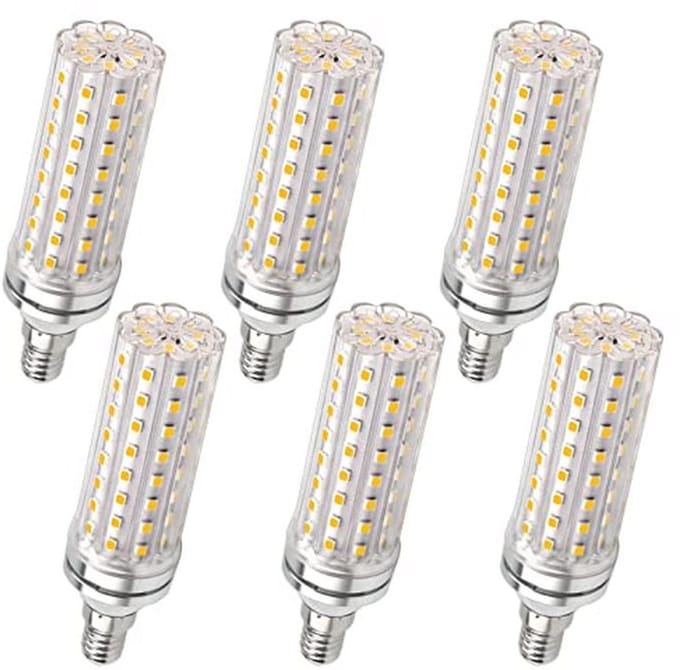 E14 LED Maïskolf 12W - Koud Wit 6000K - Vervangt 100W Gloeilampen - 6 Stuks
