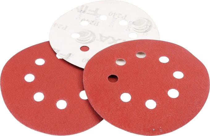 FINIXA Schuurschijven 125mm met 8 gaten - P400