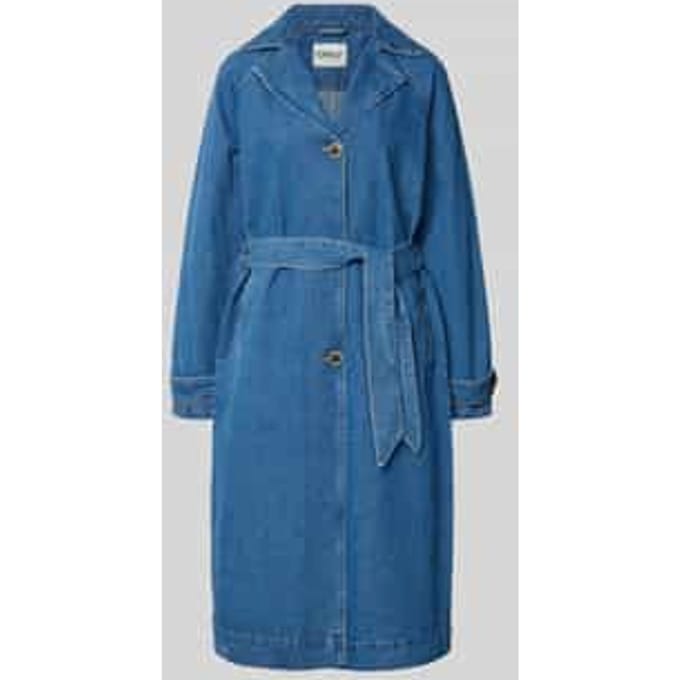 Loose fit Trenchcoat van Denim Model 'MALOU'