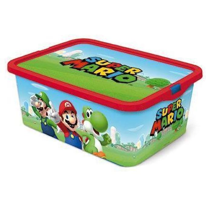 Super Mario Bros Mario Storage Click Box 13l Opbergen