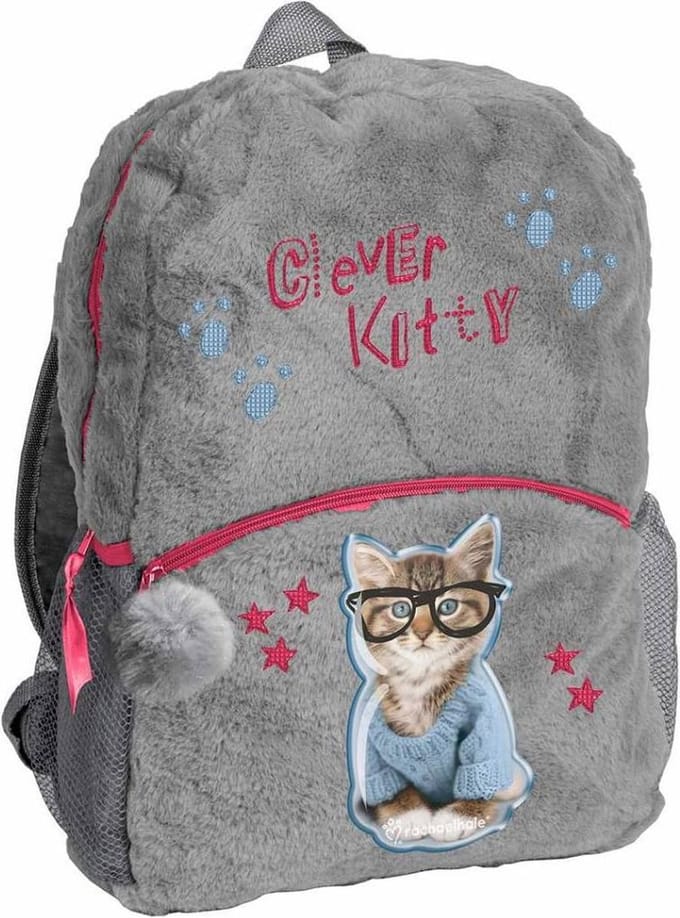 Rachael Hale Clever Kitty - Rugzak - 42 x 30 x 9 cm - Grijs