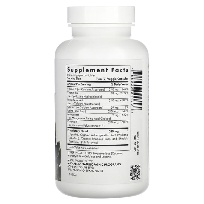 Michael'S Gezondheid, Thyrodrenal, 120 Plantaardige Capsules