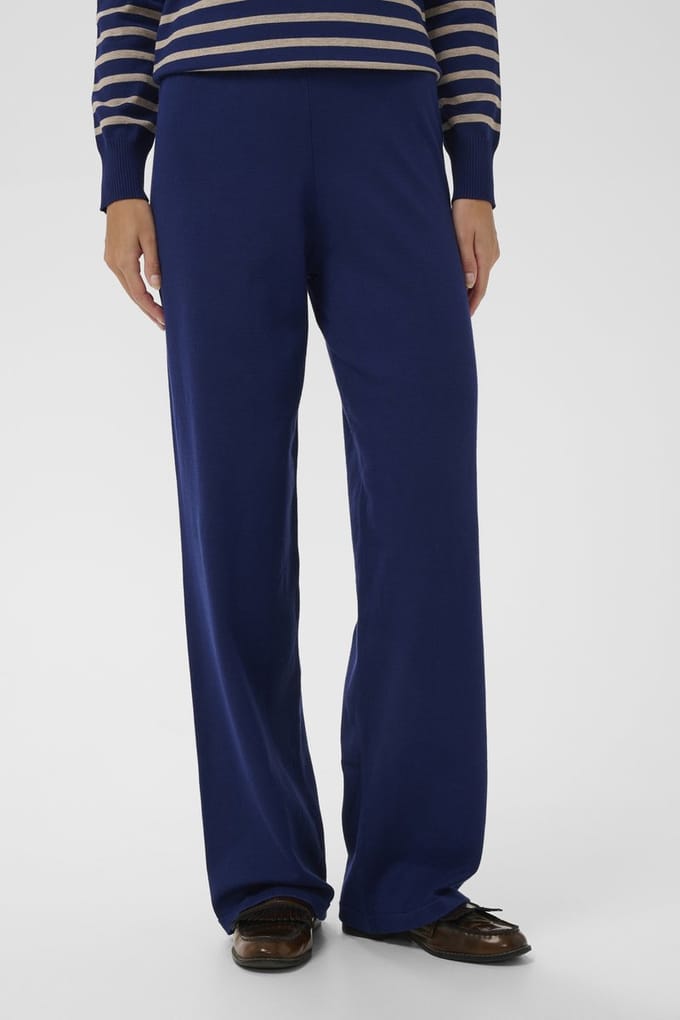 Saint Tropez MilaSZ Pants Dames Broek - Navy Peony