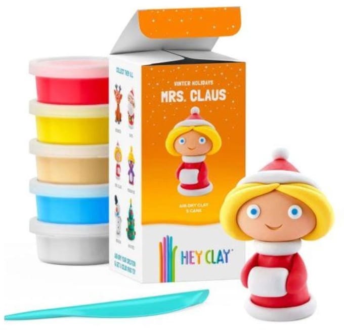 Hey Clay winter holidays mrs claus - 5 cans | boetseerklei
