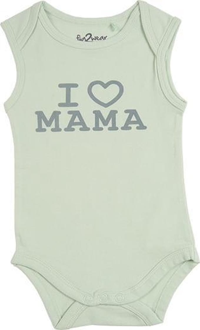 Fun2Wear Romper love mama green maat 68