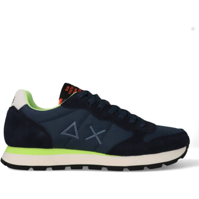 Sun68 Sneaker Tom Fluo Navy Blauw - Maat 41 - Heren - Sneakers