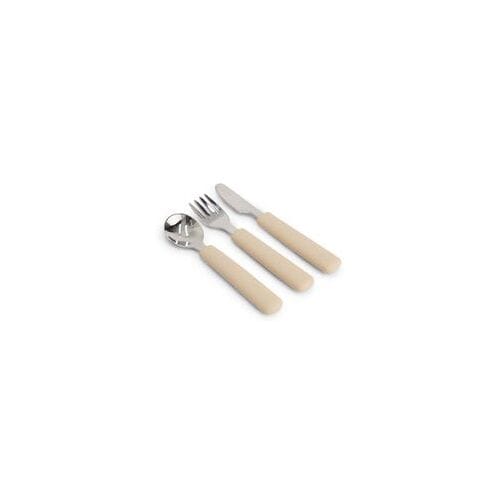 Prénatal siliconen bestekset RVS 3-delig Light Sand Brown unisex