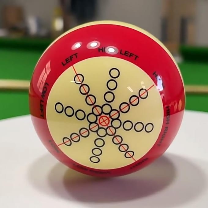 Rood Wit Hars Biljart Training Keubal Pool Keubal Oefen Training Artefact rood