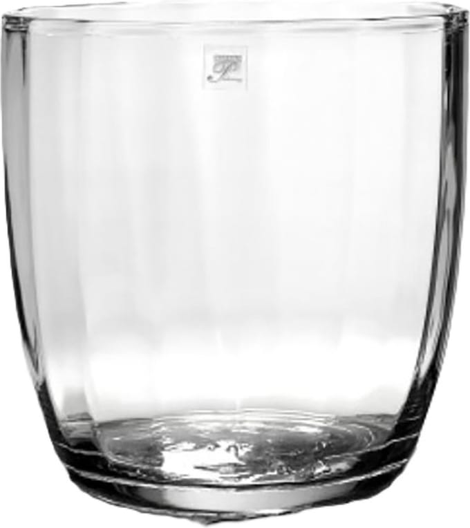 Maison Péderrey Vaas Mond geblazen Glas D 23 cm H 23 cm