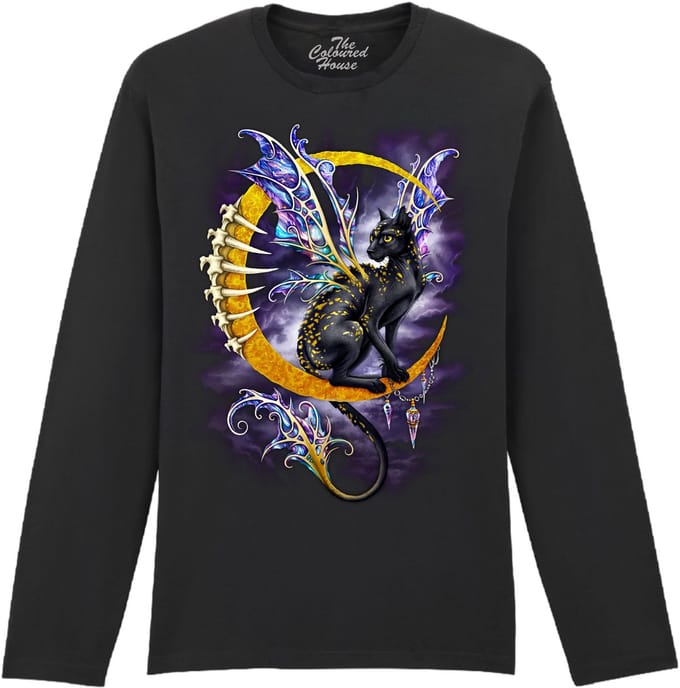 Kat Morgana Cat The Coloured House Longsleeve T-shirt M
