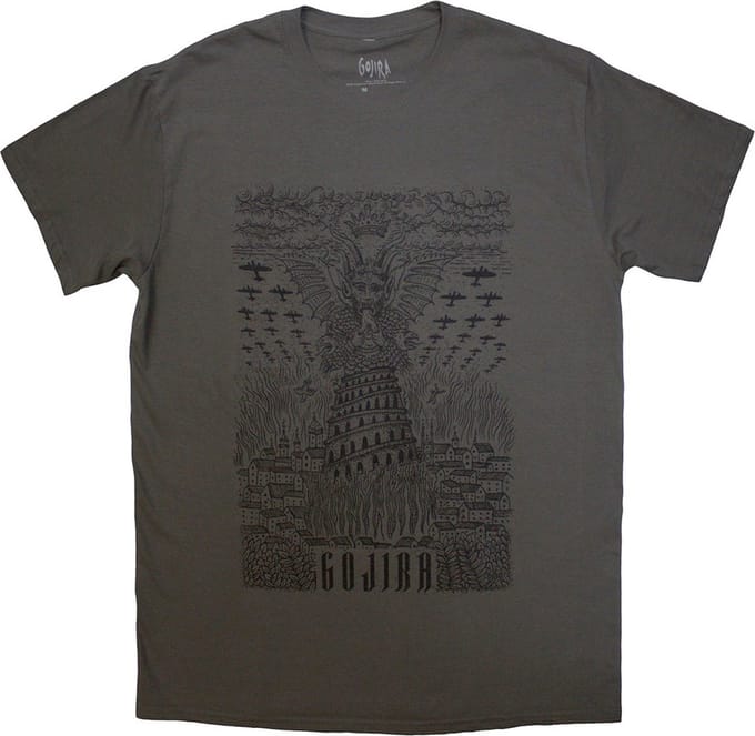 Gojira - Demon Village Heren T-shirt - L - Grijs