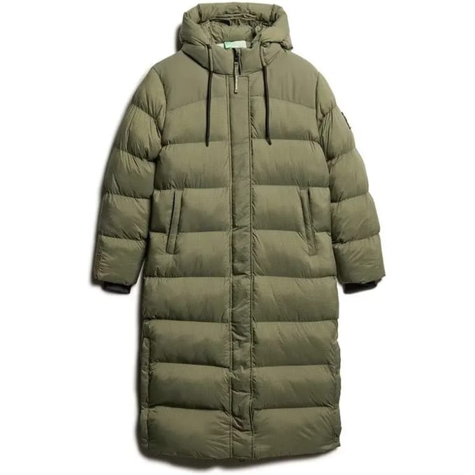Superdry RIPSTOP LONGLINE PUFFER JACKET Dames Jas - Maat L