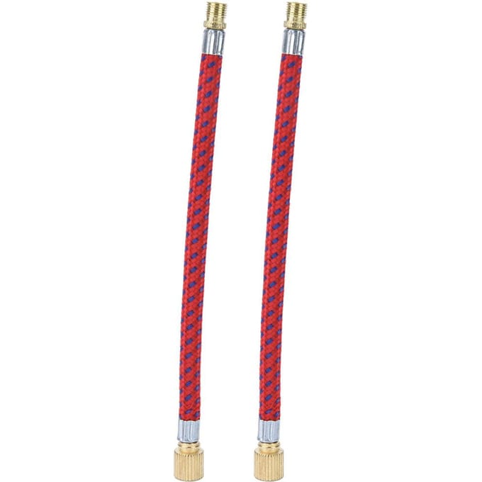 2 stuks Buitenfiets Pomp Fietsen Fiets Opblaaspomp Verlengbuis(koper) red